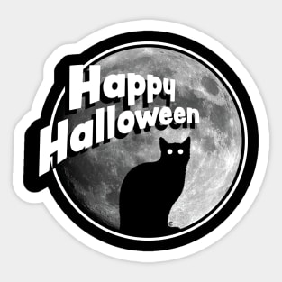 Happy Halloween - Black Cat Sticker